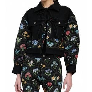NEW EN SAISON daphne jacket in black multi